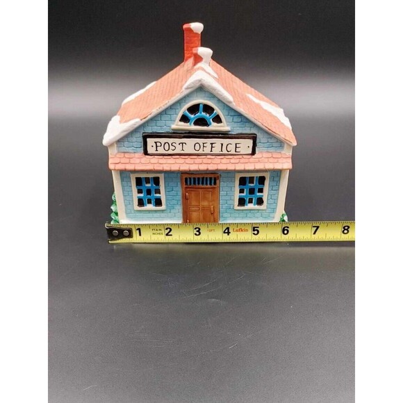 Dickens Collectables Christmas Village Post Office Lighted Building Vintage 1989 - Picture 8 of 9